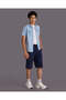 Senior Boys Navy Denim Shorts - 2