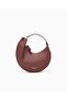 Women's Textured Leather Surface Mini Burgundy Shoulder Bag with Removable Shoulder Strap
