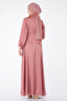 Front Tie Evening Dress Rose - 25342 - 6
