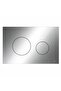 Loop WC Actuation Plate, glossy chrome, 2 steps