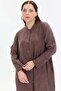 Hakim Collar Stripe Buttoned Long Shirt - 7