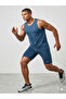 BLUE MARATHON SHORTS FOR MEN - 2