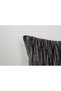 Anthracite Line Patterned Decorative Throw Pillow Cover Modern Chenille Design - 3