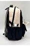 Unisex Satin Water Resistant Fabric Multi-Compartment Middle School High School School Travel and Backpack - 3