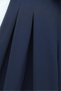 Lace-Up Waist Detailed Pleated Loose Crepe Trousers Navy Blue - Navy - 2