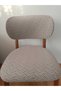 Elma Chair Cover Bohemian Chair Cover Flexible Fabric Elastic Model Bottom-Top 2 Pieces