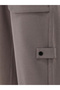 Men Solid Cotton Pants with Drawstring - 2