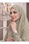 Women's Prayer Gown - Two-Piece Flower-Patterned Seasonal Sweat-Proof Jersey Fabric - Comfortable Fit - 2