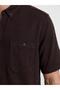 Regular Fit Poplin Men's Shirt (S6) - 3