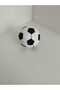Set of 2 3D Soccer Ball Keychains and Table Ornaments - Black and White Sports Fan Gift (4.2 cm) - 4