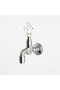 Double Turkish Bath Chrome Polished Ottoman Faucet with Stone (Luxury, 100% Brass) - 2