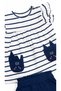 Baby Girl Cotton Summer Striped Cat Pocket Shorts Set – 6-24 Months - 3