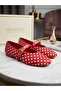 Women's Polka Dot Buckle-Strapped Daily Comfortable Ballerinas - 2