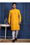 Mens Bandhani Printed Cotton Kurta Set - 4