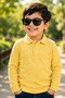 Boys Basic Polo Long Sleeve T-Shirt