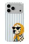iPhone 18 Pro Compatible Transparent Phone Case with Dalmatian Dog Pattern