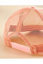 Girls White and Pink Embellished Cap - 4