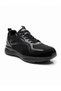 Black Breathable Fabric Faylon Sole Lace-Up Sneaker