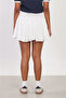 Women's Viscose Short Skirt - Ecru - 5