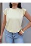 Zero Sleeve Padded Basic Tshirt - 3