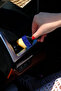 Crystal Stone Cobalt Blue Car Interior Detailing Brush Auto Detailing Brush with Crystal Stone