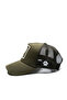 Lion Embroidered Trucker Hat – Mesh Hat with Leo Embroidery Detail - 2