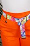 Plus Size Belted High Waist Cotton Summer Capri - 4