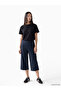 Alita City with a Difference in Color, Lcwaikiki Basic Navy Blue Diving Fabric Plain Standard & Regular Women's Capri