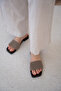 Ellas Genuine Leather Mink Wood Look Slippers - 4
