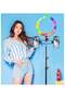 Dimmable RGB Fill Light With Tripod Black/Blue/Yellow - 6