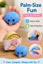 Squishy Dumpling Stress Ball Toy, Soft Steamed Bun Squeeze Toy, Kawaii Bubble Pop Fidget Sensory Toy for Kids - 6