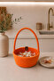 Candya Handmade Rope Multi-Purpose Guest Candy Basket, Gift Basket, Wedding Basket Decorative Organizer Fruit Basket Presentation Basket 19X7 cm