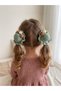 Girl's Knitted Snapback Hat Buckle (Green Shades)