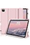iPad Pro 11 Case (4th/3rd/2nd Gen) - Trifold Smart Case, TPU Back, Wireless Pencil Charging, Pink
