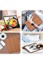 iPad Pro 12.9 Case (2022/2021, 6th/5th Gen) with Pencil Holder, Trifold Stand, Brown - 5