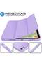 Smart Trifold Stand Case for iPad 10th Generation (10.9 Inch, 2022) with Pencil Holder - Soft TPU Back, Auto Wake/Sleep - Purple - 5