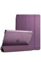 iPad 10.2 Case - Slim Translucent Hard PC Protective Smart Cover with Stand - Purple