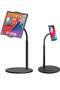 Tablet Stand Phone Holder, 360 Degree Rotating Adjustable Desktop Tablet Mount Compatible with iPad/iPhone/Nintendo Switch/Samsung Galaxy Tabs/Kindle