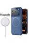 iPhone 17 Pro 6.3" Magnetic Matte Glass Slim Shockproof Cover with Camera Lens Protector - 3