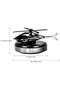 Helicopter Solar-Powered Car Air Freshener – Rotating Aromatherapy Diffuser in Silver - 3