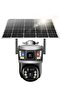 8MP Dual Lens 360° Outdoor Solar-Powered Security Camera with Full-Color Night Vision