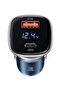 Fast Car Charger 45W with Dual Ports & Digital LED Display – Smart Quick Charge QC 3.0, Universal Phone Car Charger for All Smartphones, Compact & Efficient Charging Solution - 3