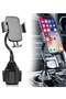 Cup Holder Phone Mount – Universal Adjustable Gooseneck Car Mount Cradle for iPhone XS/XS Max/X/8/7 Plus, Galaxy & More