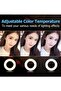 2-In-1 LED Ring Light with Cell Phone Holder Stand – Adjustable Brightness, Perfect for Video Calls, Streaming, Selfies, Photography, Compact Design, Black/White - 4