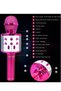 4 in 1 Karaoke Wireless Microphone with LED Lights, Portable Microphone for Kids, Great Gifts Toys for Kids, Girls, Boys and Adults (Purple) - 5