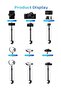 MT‑49 Tabletop Light Stand Clip – 1/4″ Screw Desk Mount Clip for Cameras, LED Video Lights & Ring Lights - 5