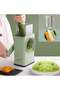 Manual Rotary Cheese Grater Shredder with Wider Hopper 3 Interchangeable Blades Round Mandolin Drum Slicer Julienne Grinder for Cheese, Vegetables, Potatoes and Nuts - 3
