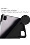 Case for iPad Pro 11 Inch 2021(3rd Gen)/2020(2nd Gen) with Pencil Holder [Support iPad 2nd Pencil Charging/Pair] Slim Trifold Stand, Smart Protective Case Cover (Black) - 3