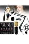 Microphone, Live Sound Card & BM800 Suspension Microphone Kit for Broadcasting Recording