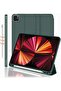 Midnight Green Trifold Smart Case for iPad Pro 11-Inch (2022/2021) - Soft TPU, Pencil Holder